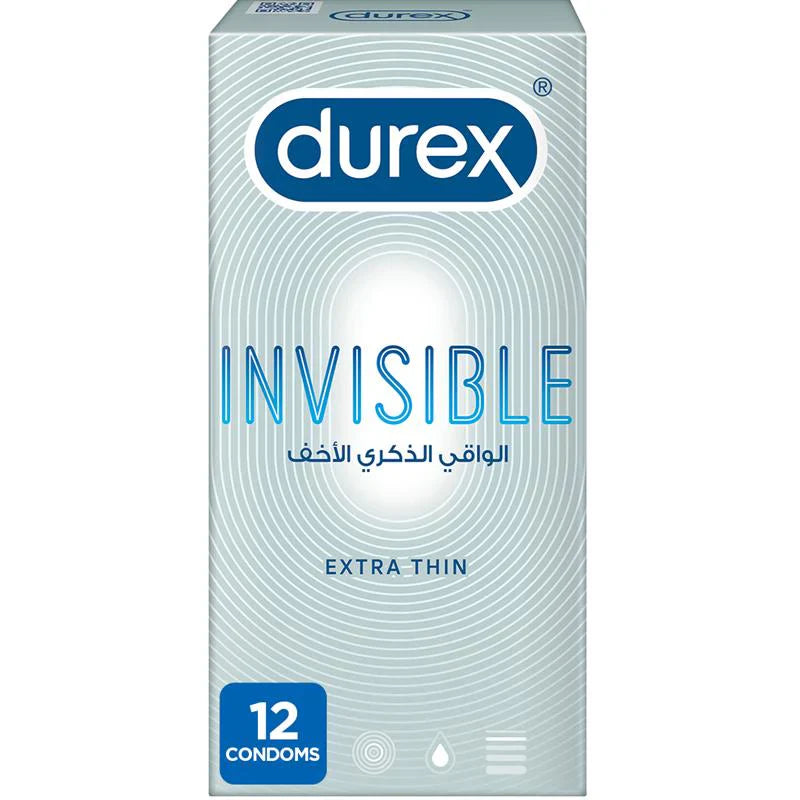 Durex Invisible Ultra Thin Condoms - Natural Feel and Protection